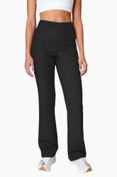 Breathable Side Split Wide Flared Pants