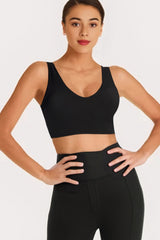 Pure Black Seamless Tops