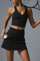 High-Waisted Shaping Tennis Skirt