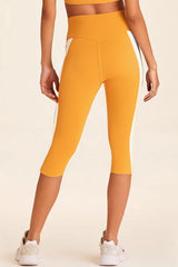 Vibrant Yellow Stretch High-Waist Leggings