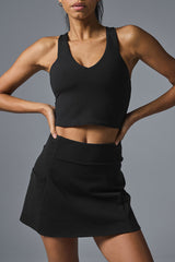High-Waisted Shaping Tennis Skirt