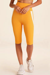 Vibrant Yellow Stretch High-Waist Leggings