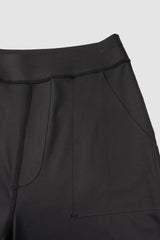 High Waist Pockets Flared Pants