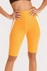 Vibrant Yellow Stretch High-Waist Leggings