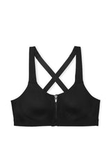 Shaping Zipper Support Sports Top