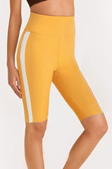 Vibrant Yellow Stretch High-Waist Leggings