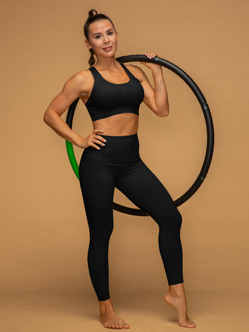 Mid Rise 7/8 Pocketed Leggings Air Vent Tank Yoga Set