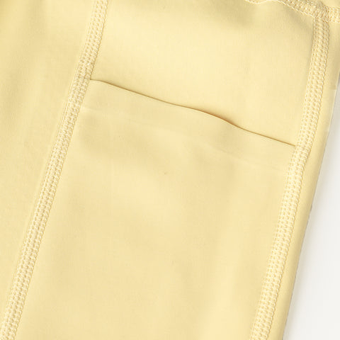 Soft Mid Rise Cropped Leggings With Pockets Tank Set