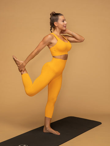 Air Vent Tank High Waist Cropped Leggings Yoga Set