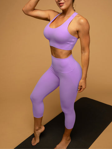 Mid Rise Cropped Leggings Air Vent Crop Top