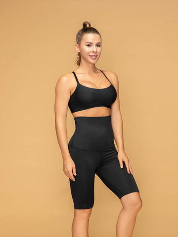 Thin Strap Bra & High Rise Short Shaping Leggings Set