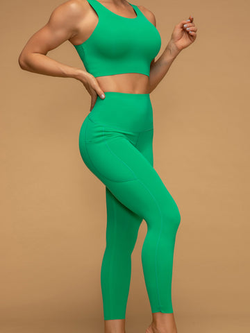 Zero Gravity Mid Waist Soft Pocketed 7/8 Leggings