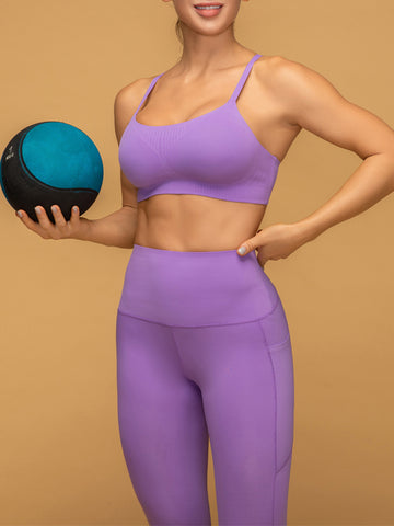 Workout Thin Straps Seamless Supportive Sports Bra