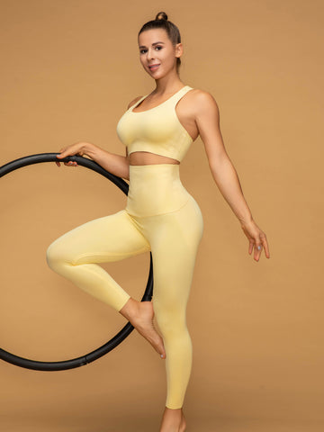 Air Vent Tank & High Waist 7/8 Leggings Workout Set