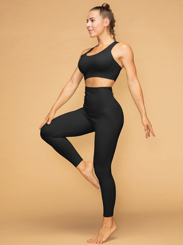 Air Vent Tank & High Waist 7/8 Leggings Workout Set