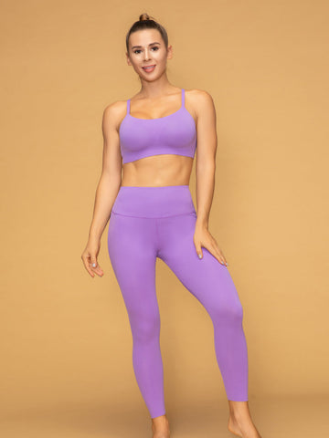 Low Waist 7/8 Butt Lifting Leggings Sport Bra Set
