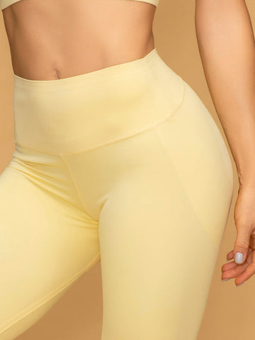 Low Waist Cropped Gym Leggings Tank Top Set