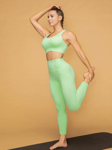 7/8 Mid Rise Shaping Leggings Air Vent Tank Yoga Set
