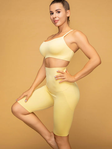 Thin Strap Bra & High Rise Short Shaping Leggings Set