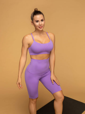 Thin Strap Bra & High Rise Short Shaping Leggings Set