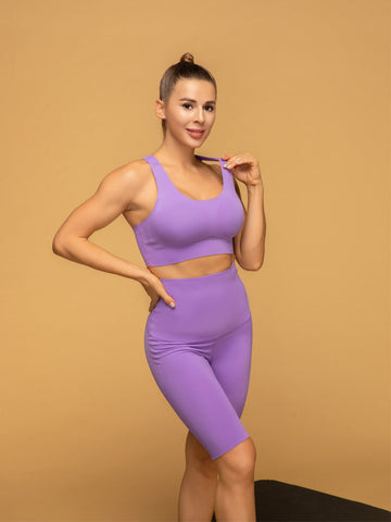 Walk And Talk High Waist Shorts Air Vent Tank Top Set