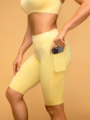 Super Soft Low Waist Pocketed Short Leggings