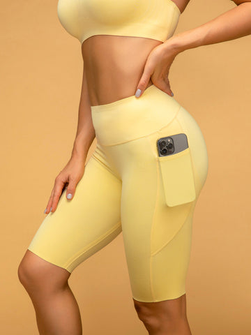 Super Soft Low Waist Pocketed Short Leggings