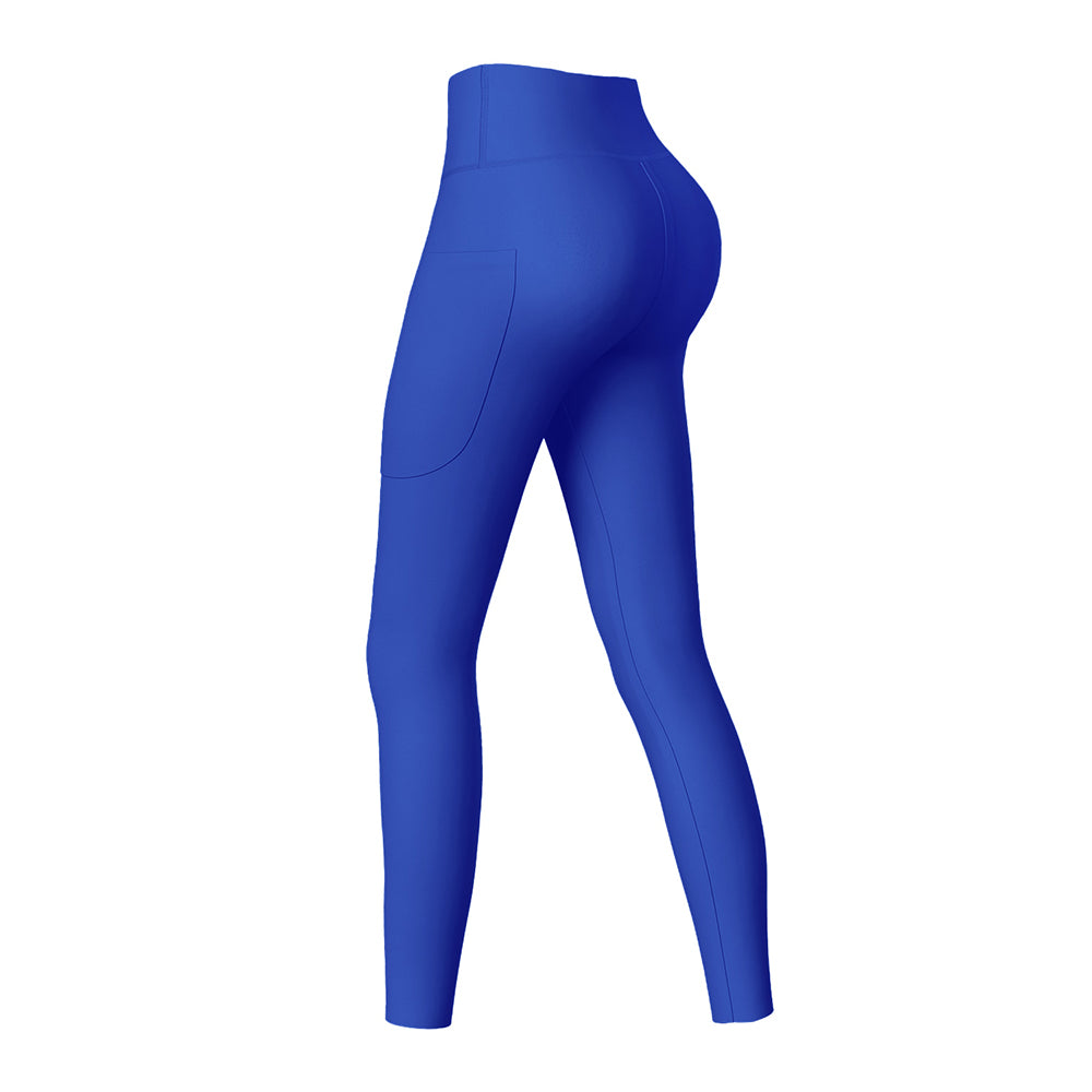 High-Waisted Seamless Yoga Leggings With Pocket 28"