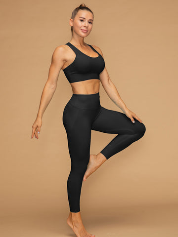 Low Waist 7/8 Leggings Air Vent Tank Shaping Set