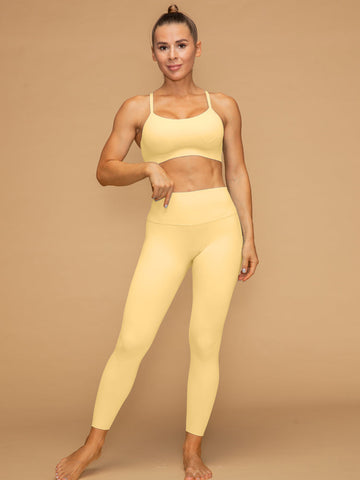 Low Waist 7/8 Butt Lifting Leggings Sport Bra Set