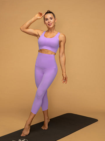 Air Vent Tank High Waist Cropped Leggings Yoga Set
