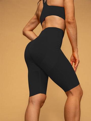 Thin Strap Bra & Short Leggings With Pockets Workout Set