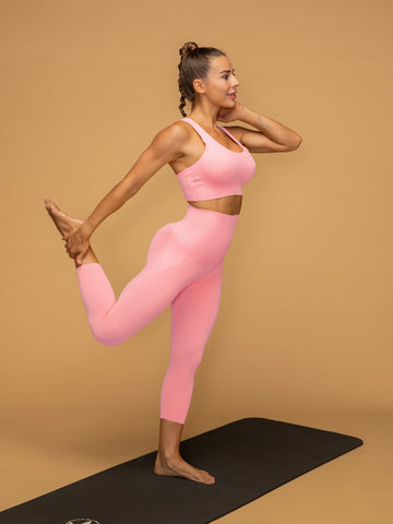 Air Vent Tank High Waist Cropped Leggings Yoga Set