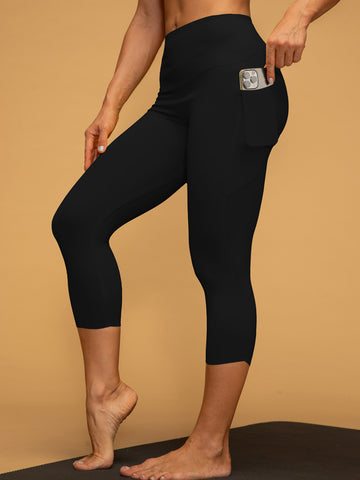 Buttery Low Waist Cropped Running Pocketed Leggings