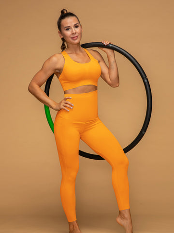 High Rise 7/8 Pocketed Leggings Air Vent Tank Workout Set