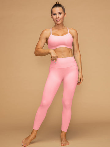 Low Waist 7/8 Butt Lifting Leggings Sport Bra Set