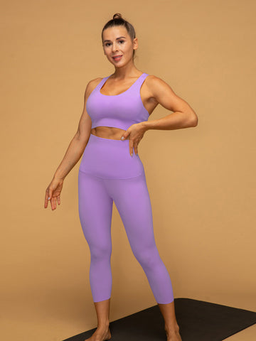 Air Vent Tank High Waist Cropped Leggings Yoga Set