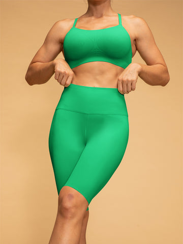 Low Waist Compressive Shorts & Sport Bra Set