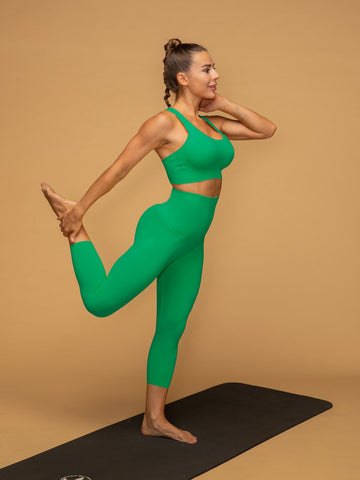 Air Vent Tank High Waist Cropped Leggings Yoga Set