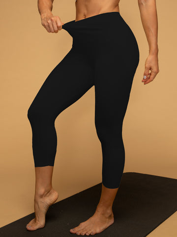 Buttery Soft Low Waist Cropped Running Leggings