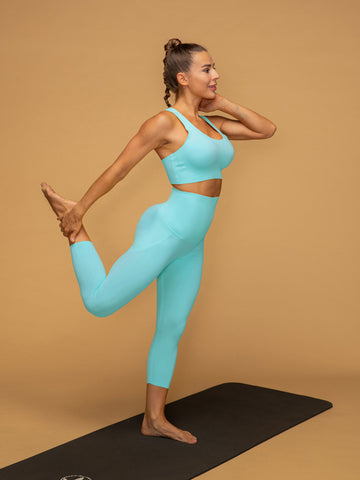 Air Vent Tank High Waist Cropped Leggings Yoga Set