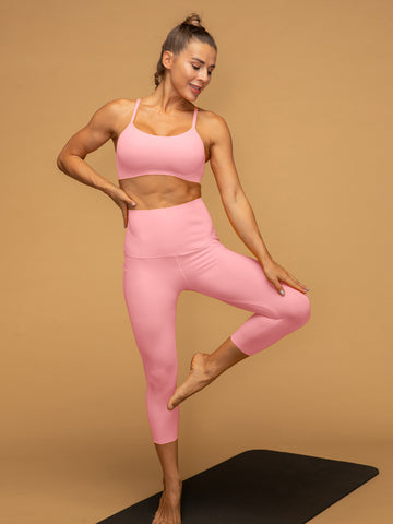 Thin Strap Sport Bra & Pocketed Leggings Yoga Set