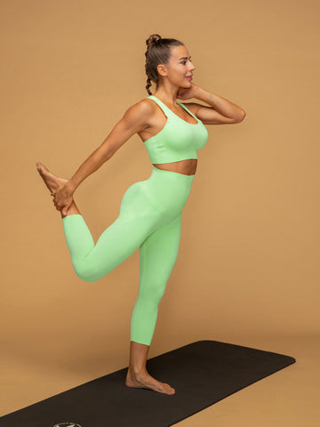 Air Vent Tank High Waist Cropped Leggings Yoga Set