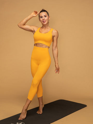 Air Vent Tank High Waist Cropped Leggings Yoga Set
