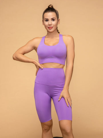 Buttery Soft Mid Rise Pocketed Shorts & Air Vent Top