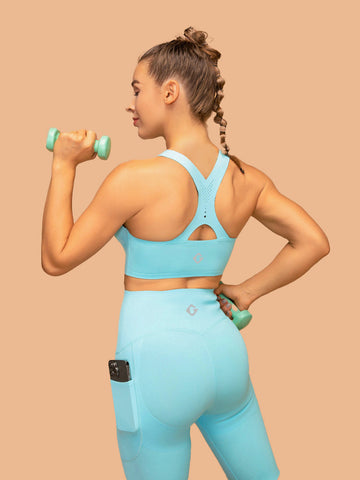 Buttery Soft Mid Rise Pocketed Shorts & Air Vent Top