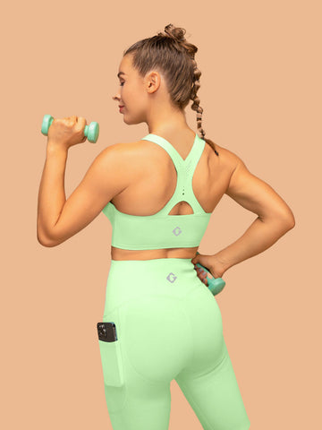 Buttery Soft Mid Rise Pocketed Shorts & Air Vent Top