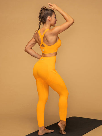 High Rise 7/8 Pocketed Leggings Air Vent Tank Workout Set
