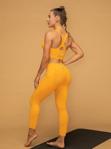 Low Rise 7/8 Pocketed Leggings Air Vent Tank Running Set