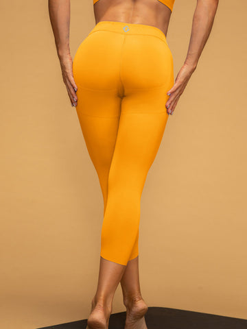 Low Waist Cropped Leggings Thin Strap Workout Set